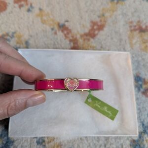 Vera Bradley Fuchsia Heart Bracelet